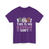 This Is My Sleepover Shirt Party T-Shirt - Purple