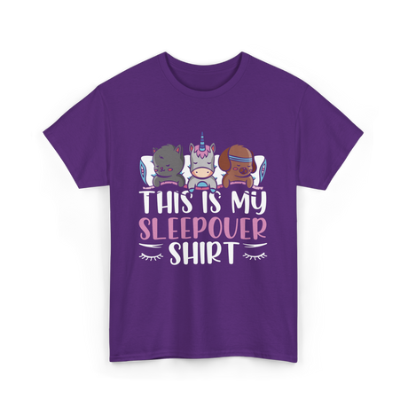 This Is My Sleepover Shirt Party T-Shirt - Purple