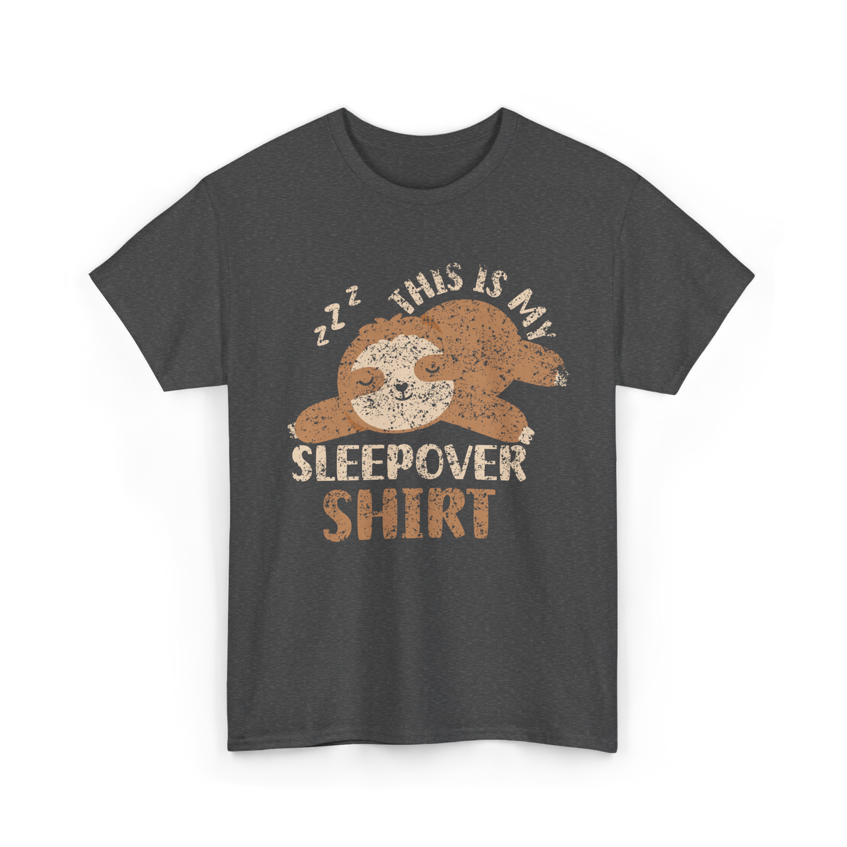 This Is My Sleepover Shirt Sleepover T-Shirt - Dark Heather