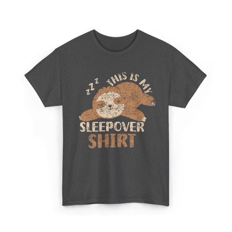 This Is My Sleepover Shirt Sleepover T-Shirt - Dark Heather