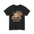 This Is My Sleepover Shirt Sleepover T-Shirt - Black