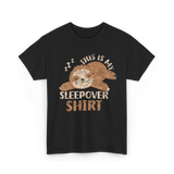 This Is My Sleepover Shirt Sleepover T-Shirt - Black