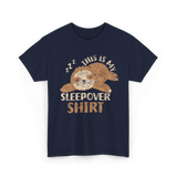 This Is My Sleepover Shirt Sleepover T-Shirt - Navy