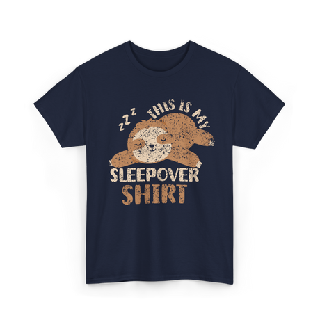 This Is My Sleepover Shirt Sleepover T-Shirt - Navy