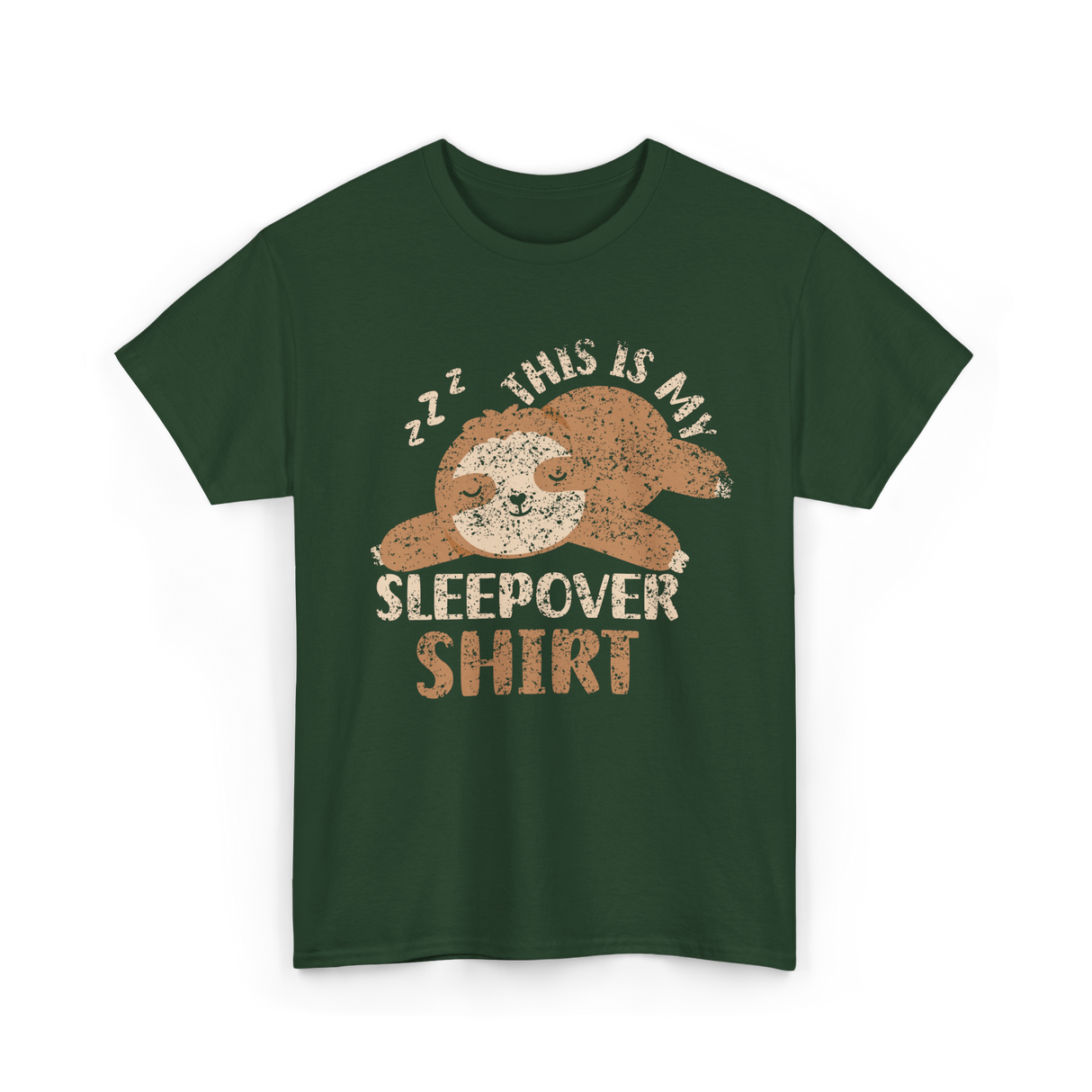 This Is My Sleepover Shirt Sleepover T-Shirt - Forest Green