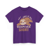 This Is My Sleepover Shirt Sleepover T-Shirt - Purple