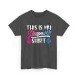 This Is My Sleepover Shirt Sleepover T-Shirt - Dark Heather