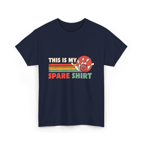 This Is My Spare Bowling Shirt T-Shirt - Navy