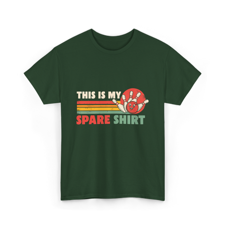 This Is My Spare Bowling Shirt T-Shirt - Forest Green