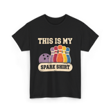 This Is My Spare Shirt Bowling T-Shirt - Black