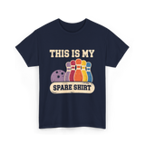 This Is My Spare Shirt Bowling T-Shirt - Navy