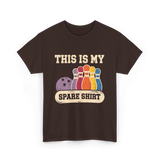 This Is My Spare Shirt Bowling T-Shirt - Dark Chocolate