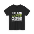 This Is My Zombie Costume Halloween T-Shirt - Black