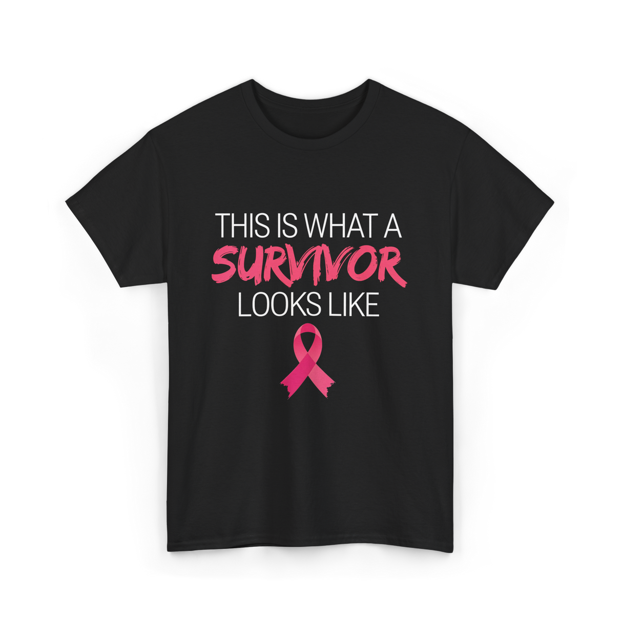 This Is What A Survivor Awareness T-Shirt - Black