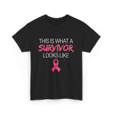 This Is What A Survivor Awareness T-Shirt - Black