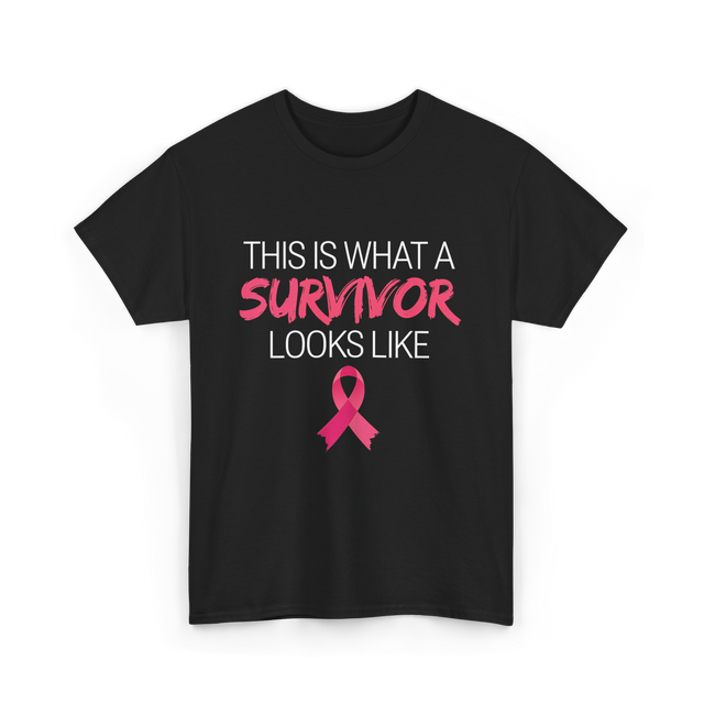 This Is What A Survivor Awareness T-Shirt - Black