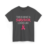 This Is What A Survivor Awareness T-Shirt - Dark Heather