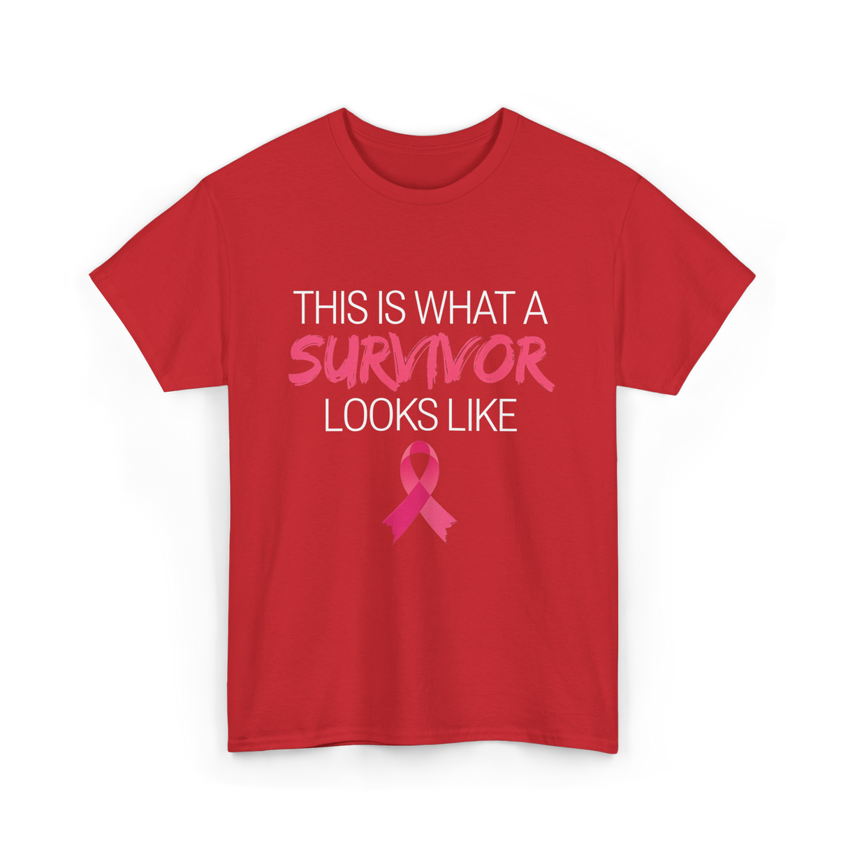 This Is What A Survivor Awareness T-Shirt - Red