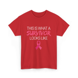 This Is What A Survivor Awareness T-Shirt - Red