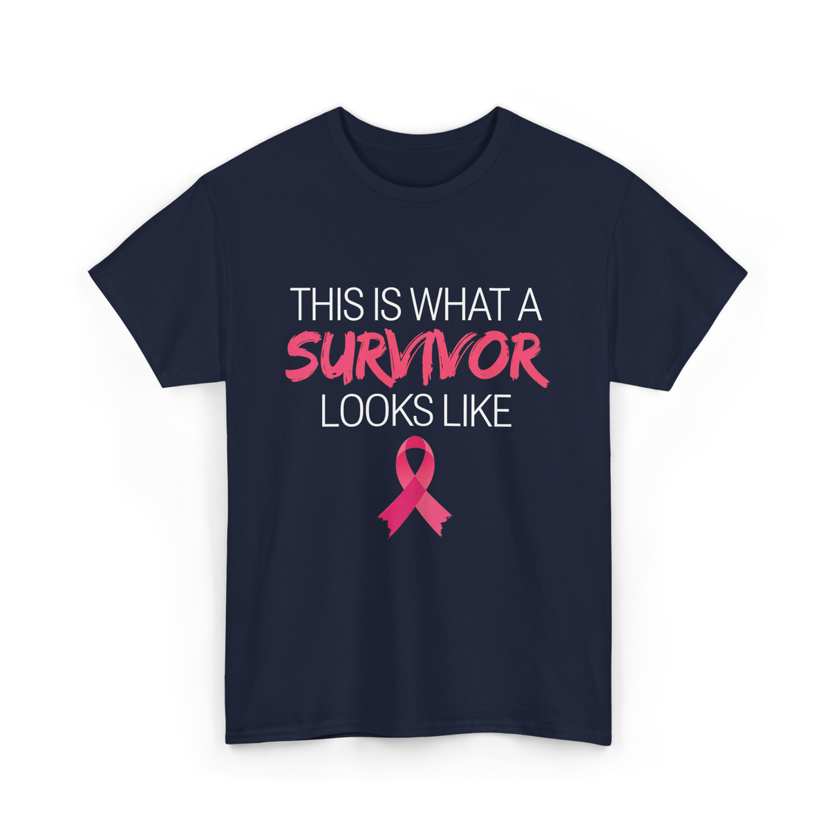 This Is What A Survivor Awareness T-Shirt - Navy