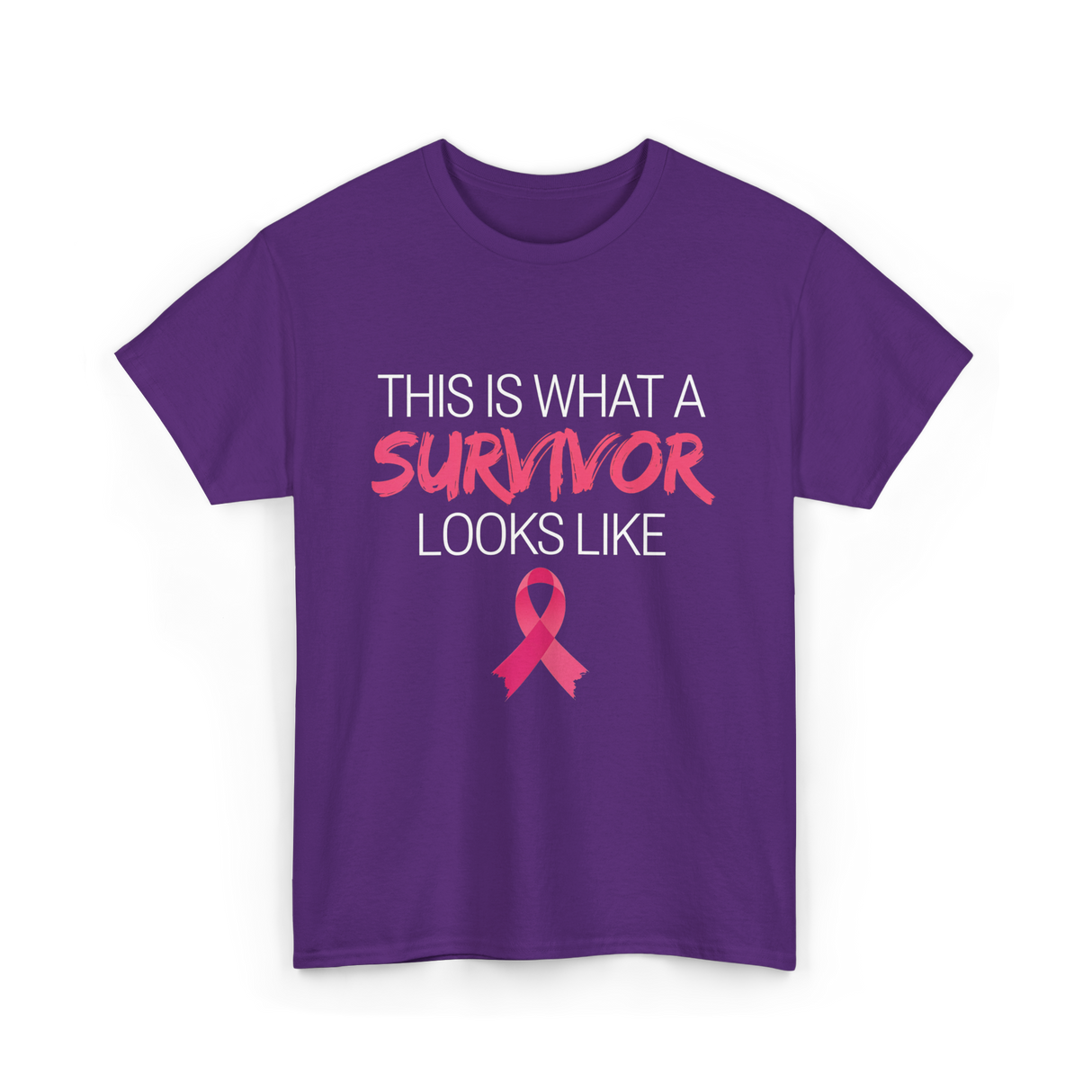 This Is What A Survivor Awareness T-Shirt - Purple