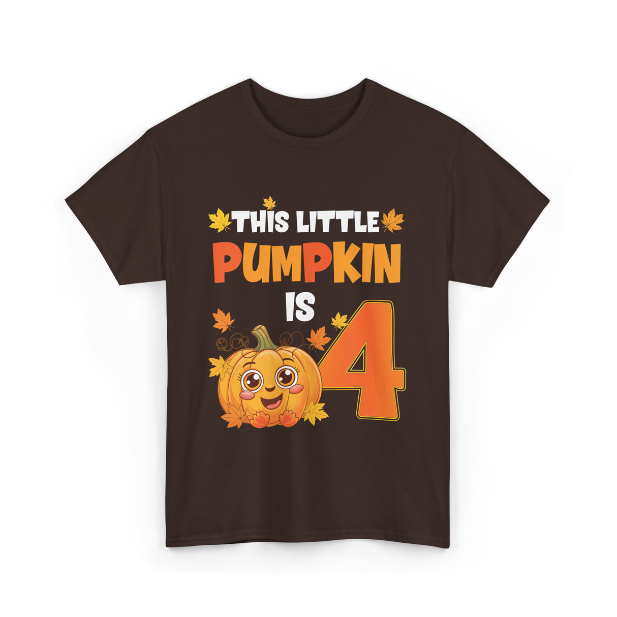 This Little Pumpkin 4 Pumpkin T-Shirt - Dark Chocolate