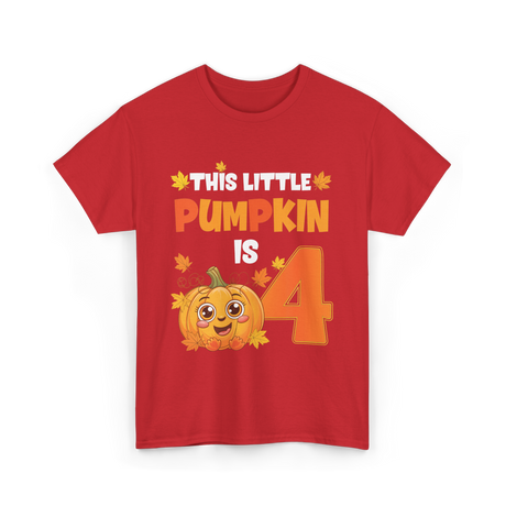 This Little Pumpkin 4 Pumpkin T-Shirt - Red