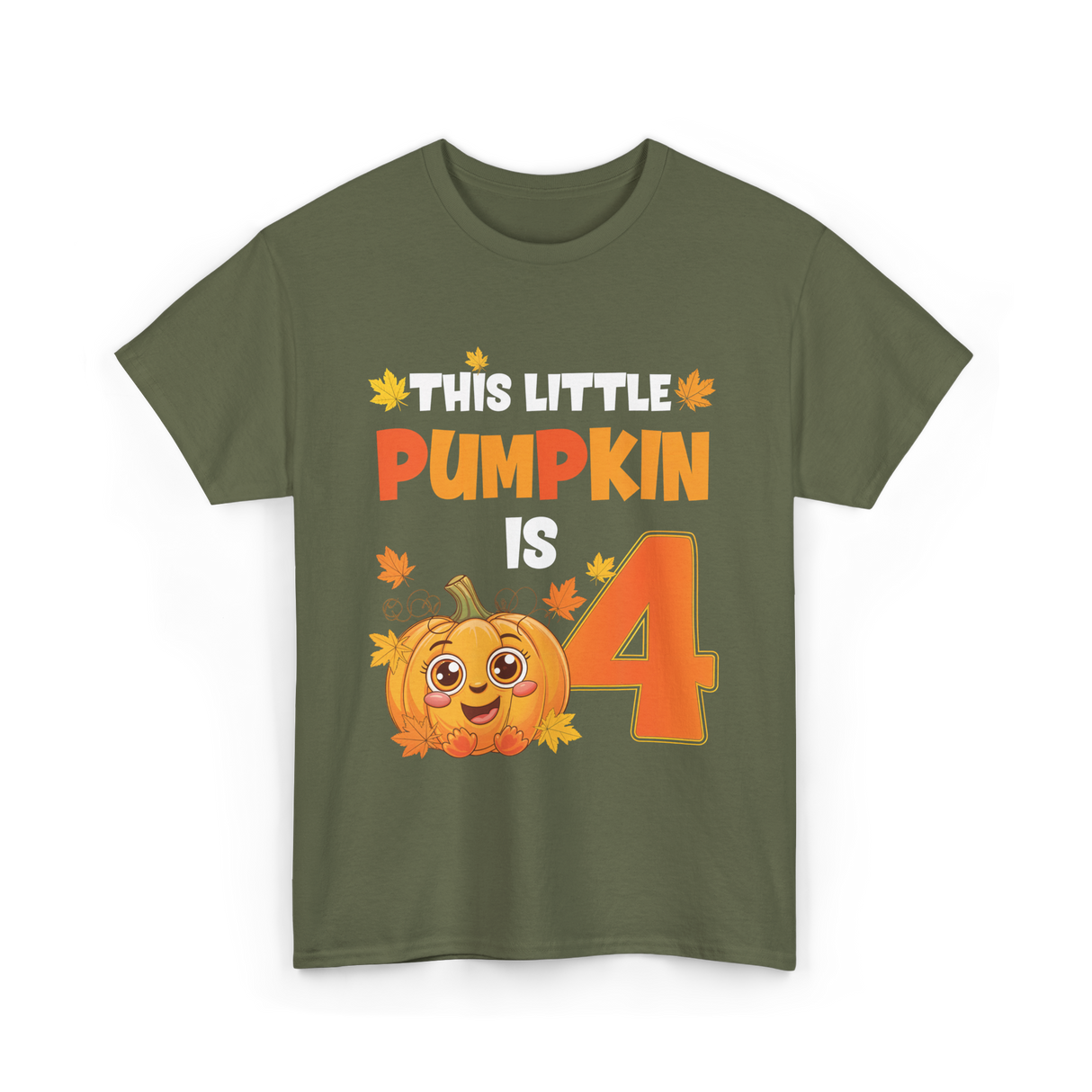 This Little Pumpkin 4 Pumpkin T-Shirt - Military Green