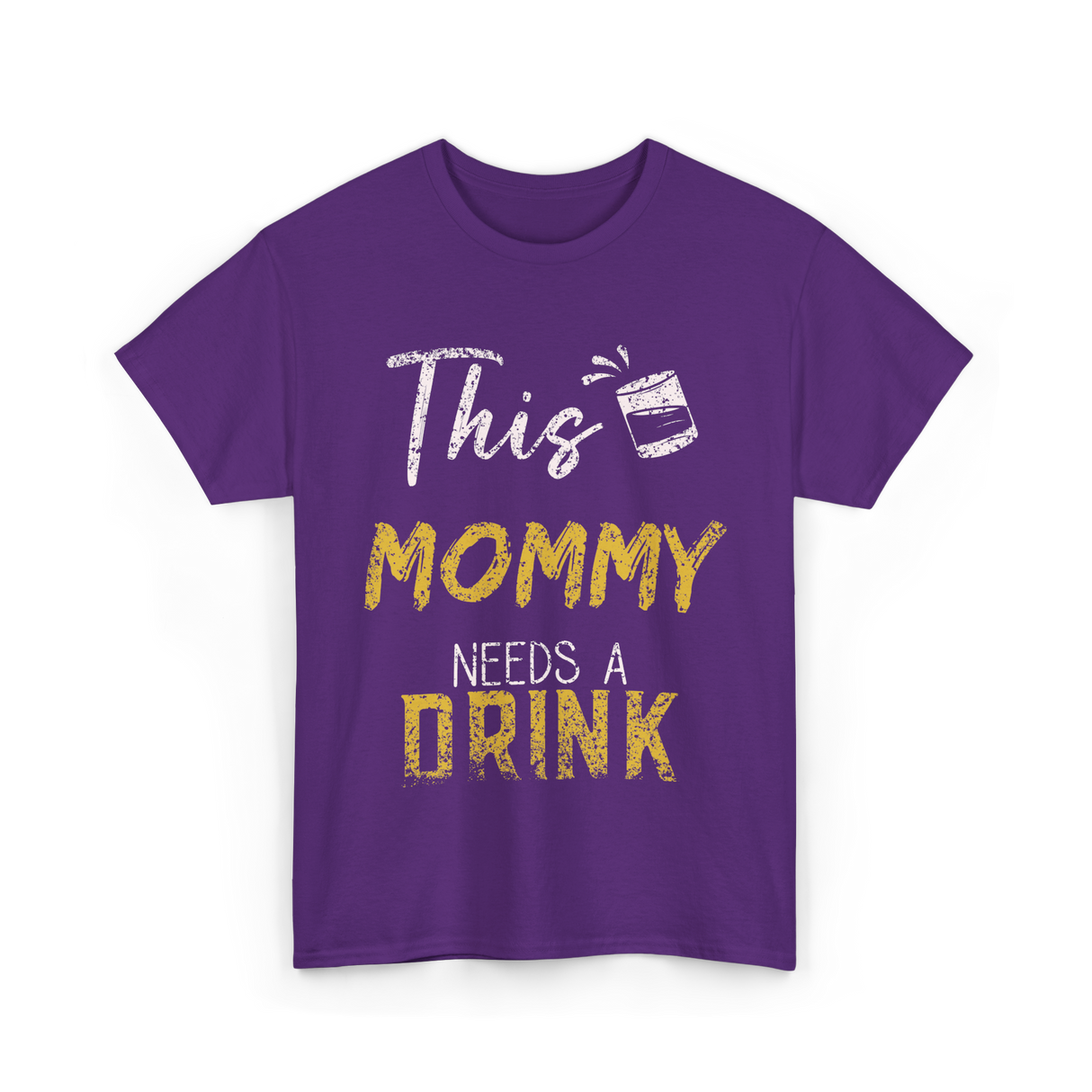 This Mommy Needs A Drink Mommy T-Shirt - Purple