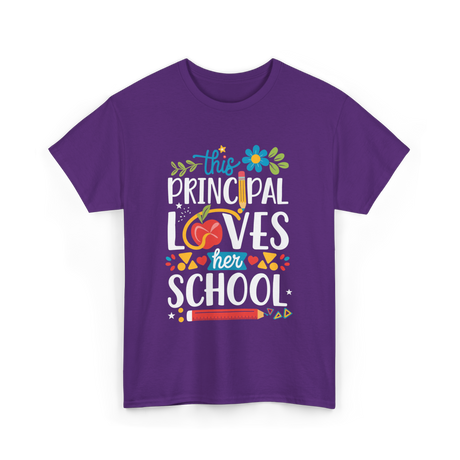 This Principal Loves School Appreciation T-Shirt - Purple