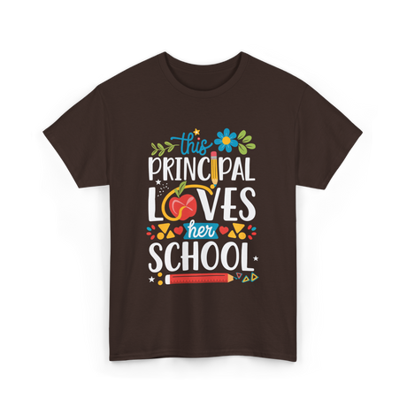 This Principal Loves School Appreciation T-Shirt - Dark Chocolate