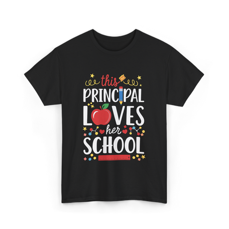 This Principal Loves School Principal T-Shirt - Black