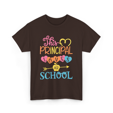 This Principal Loves School Principal T-Shirt - Dark Chocolate