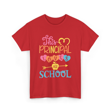 This Principal Loves School Principal T-Shirt - Red