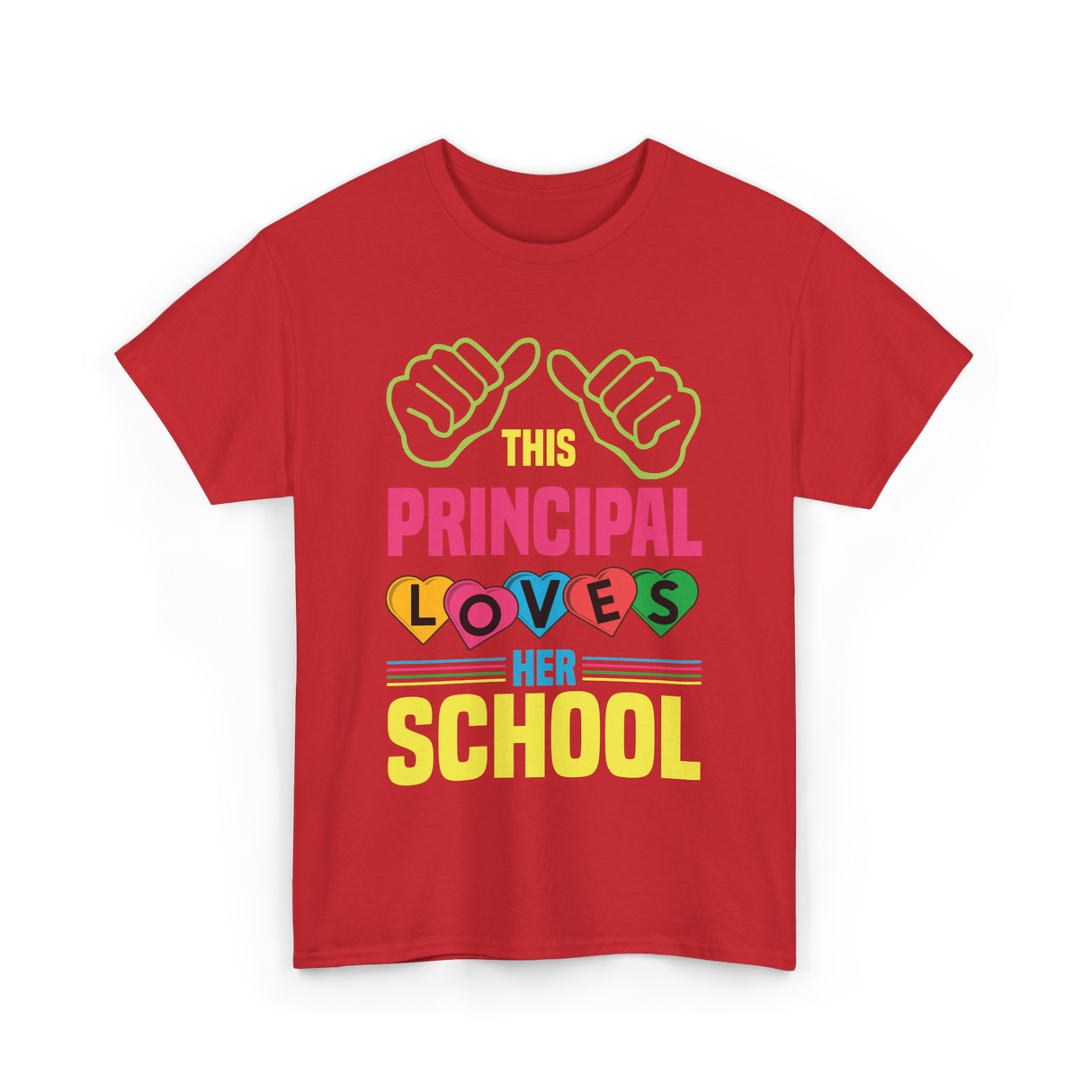 This Principal Loves School Principal T-Shirt - Red