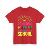 This Principal Loves School Principal T-Shirt - Red