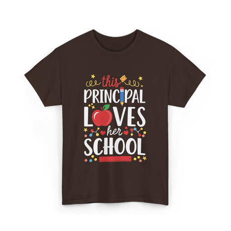 This Principal Loves School Principal T-Shirt - Dark Chocolate