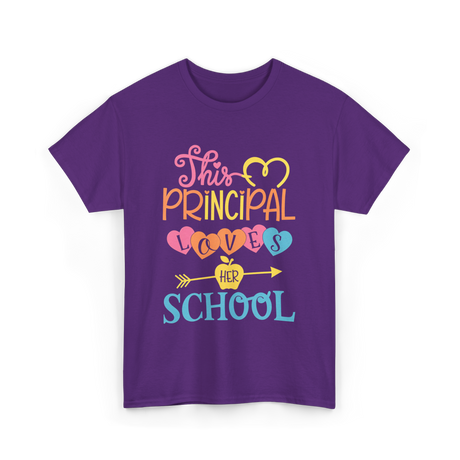 This Principal Loves School Principal T-Shirt - Purple