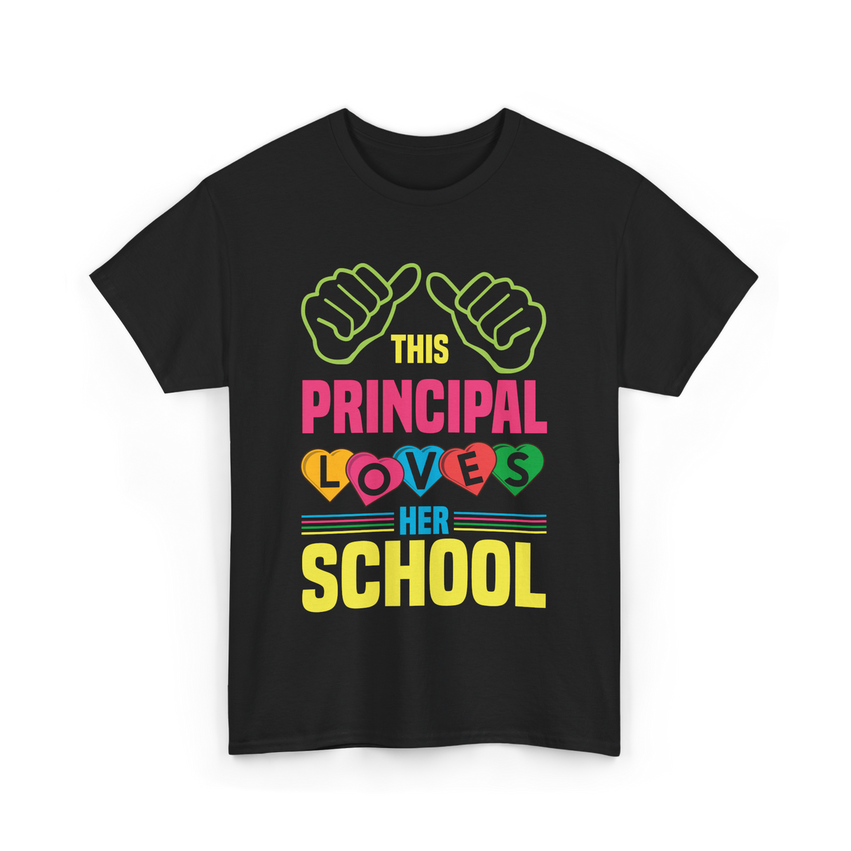 This Principal Loves School Principal T-Shirt - Black