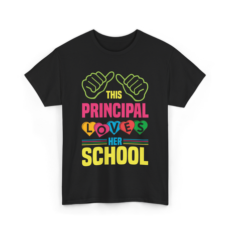 This Principal Loves School Principal T-Shirt - Black