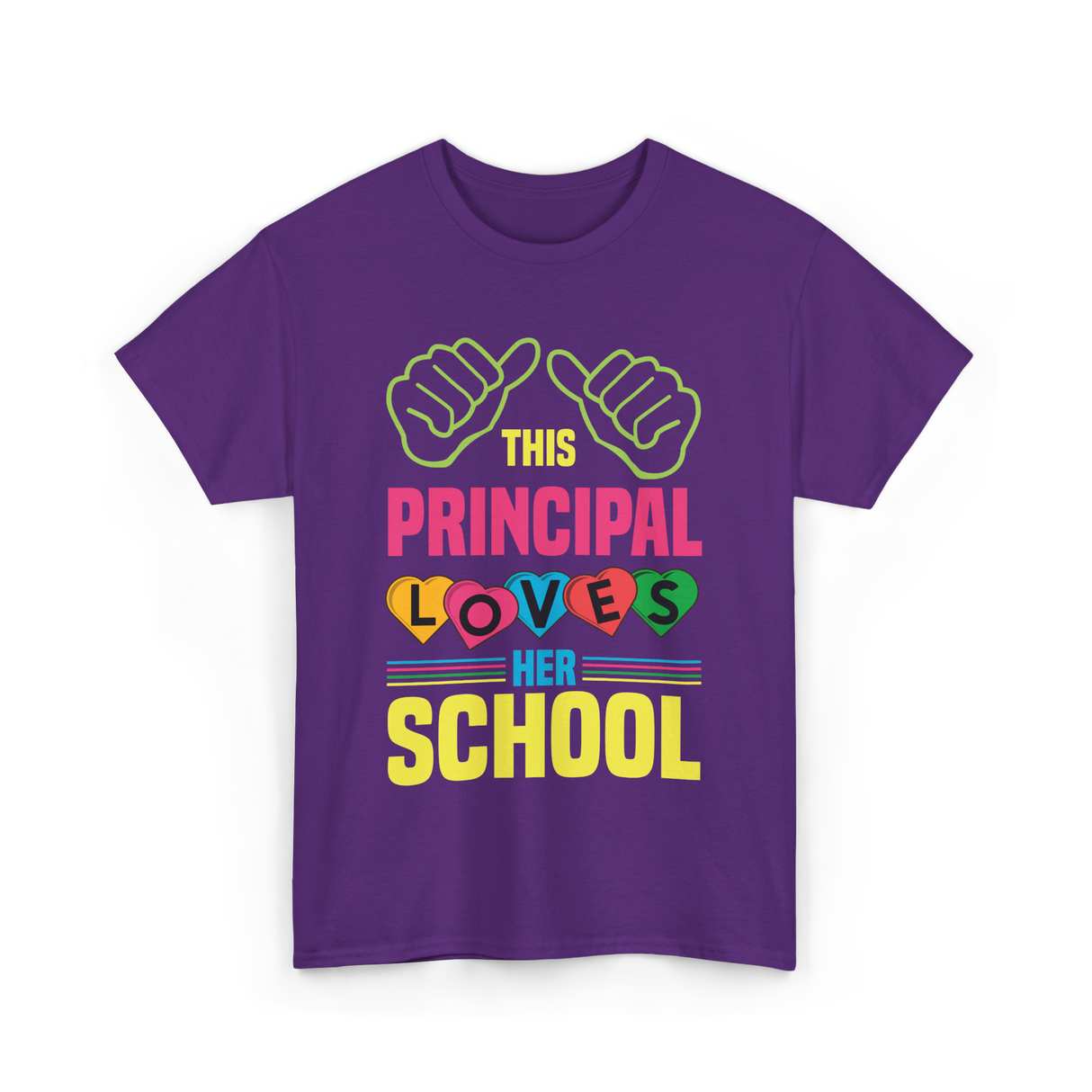 This Principal Loves School Principal T-Shirt - Purple