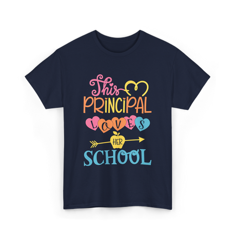 This Principal Loves School Principal T-Shirt - Navy