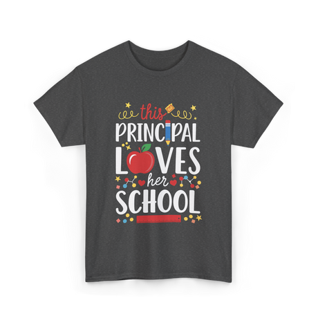 This Principal Loves School Principal T-Shirt - Dark Heather