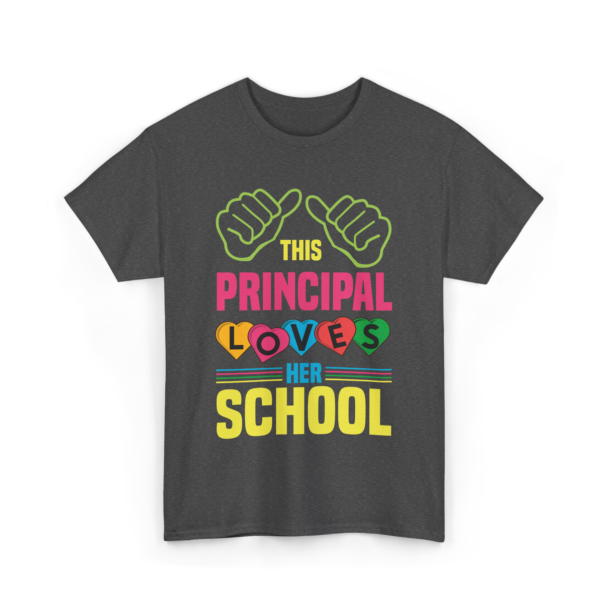 This Principal Loves School Principal T-Shirt - Dark Heather