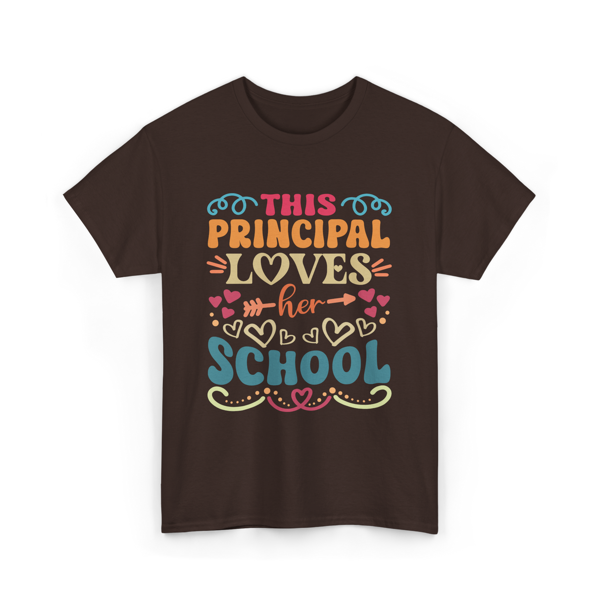 This Principal Loves School Principals T-Shirt - Dark Chocolate