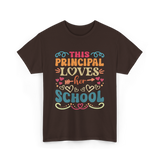 This Principal Loves School Principals T-Shirt - Dark Chocolate