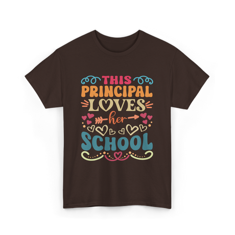 This Principal Loves School Principals T-Shirt - Dark Chocolate