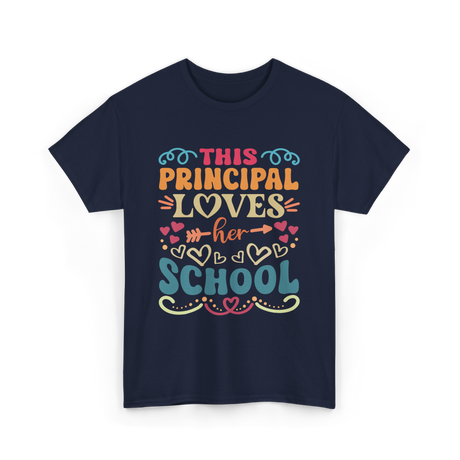 This Principal Loves School Principals T-Shirt - Navy