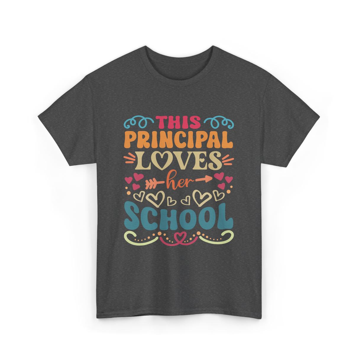 This Principal Loves School Principals T-Shirt - Dark Heather