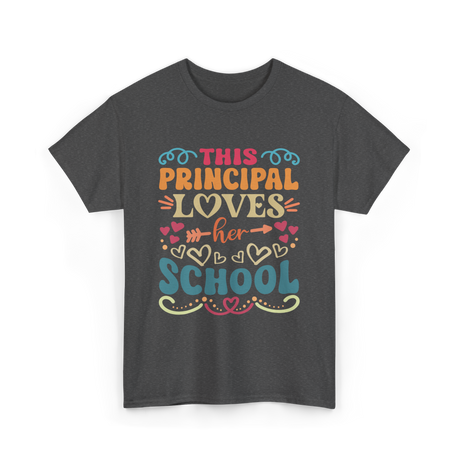 This Principal Loves School Principals T-Shirt - Dark Heather